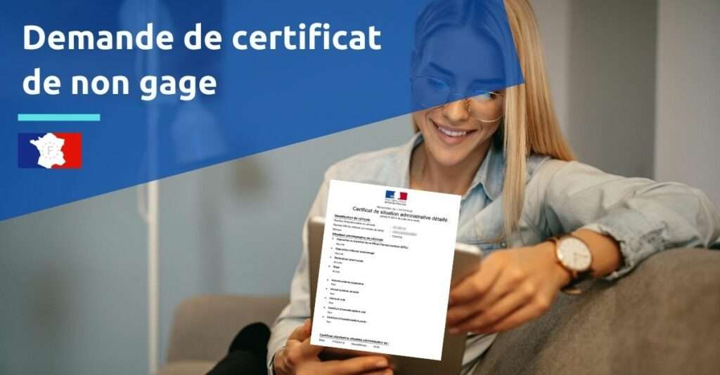 Certificat de non gage