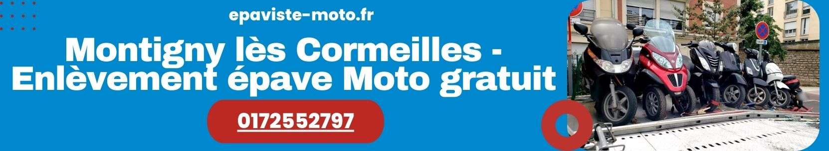 Montigny lès Cormeilles - Enlèvement épave Moto gratuit