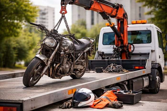 Enlèvement d’épave moto gratuit ou payant